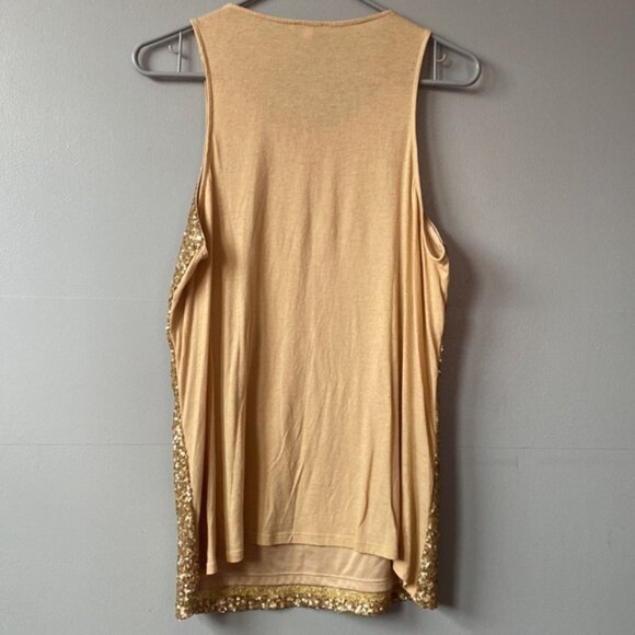 Express Gold Sequin Tank - Picture 2 of 3